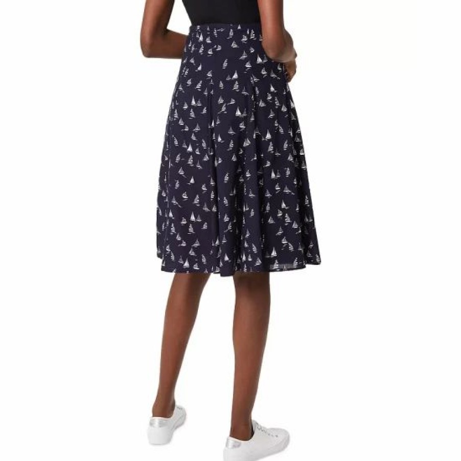 Skirt * | Cheapest Hobbs London Melina Skirt Navy White