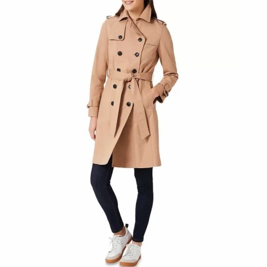 Coat * | Outlet Hobbs London Petites Saskia Trench Coat