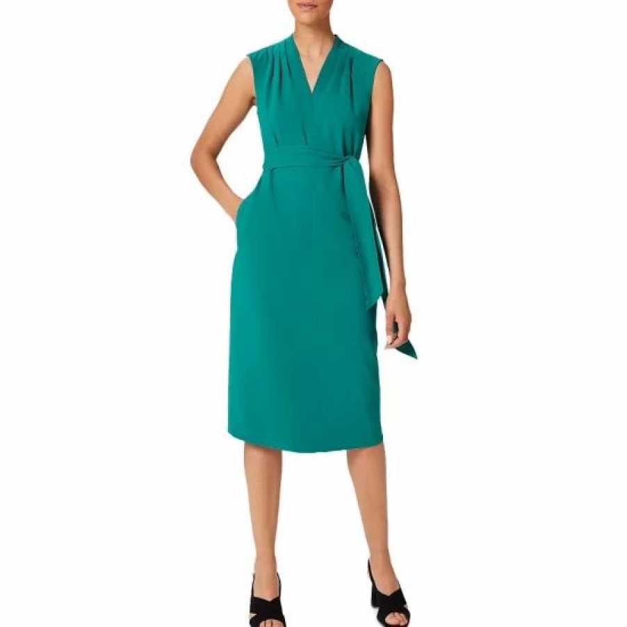 Dress * | Best Sale Hobbs London Reese Dress Ocean Green