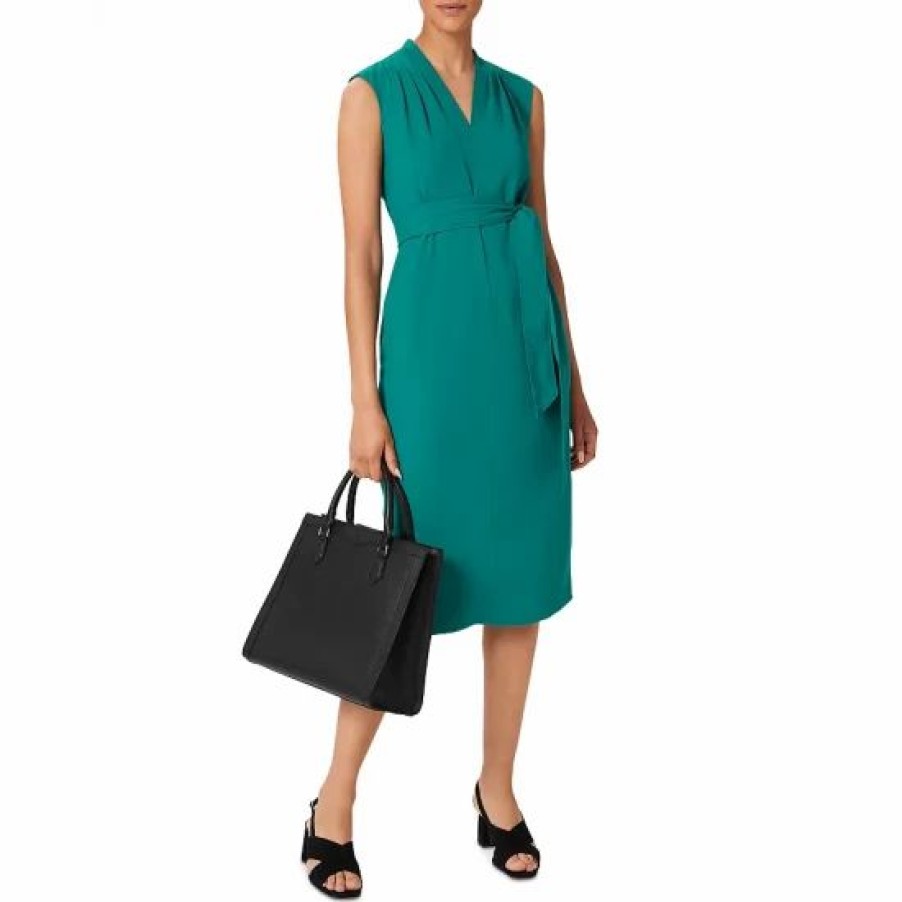 Dress * | Best Sale Hobbs London Reese Dress Ocean Green