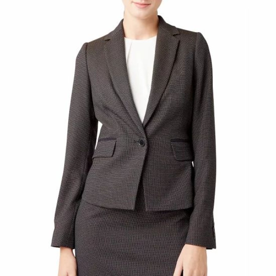 Blazers * | Flash Sale Hobbs London Esra Blazer Navy Multi