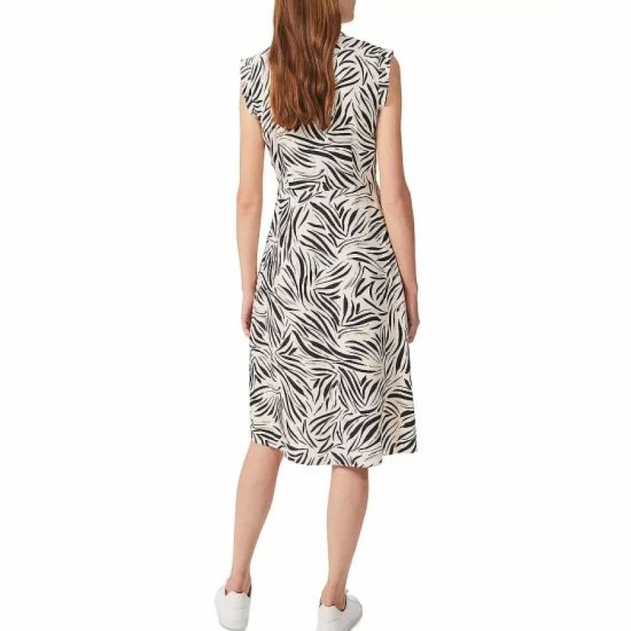 Dress * | Best Sale Hobbs London Evangeline Printed Dress Cream Black