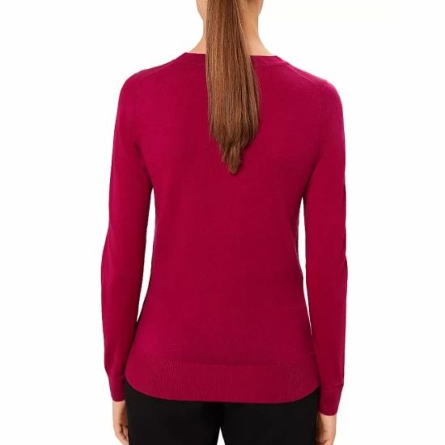 Sweater * | Cheap Hobbs London Penny Crewneck Sweater Hot Pink