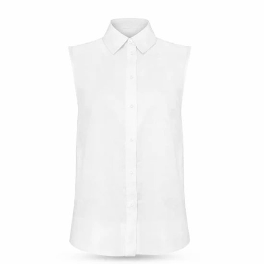 Top * | Best Reviews Of Hobbs London Salem Linen Top White