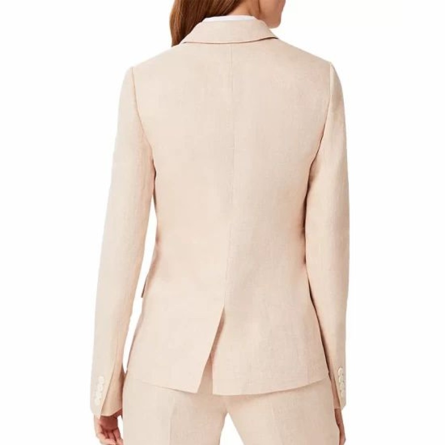 Blazers * | Best Deal Hobbs London Ivana One Button Blazer Warm Neutral