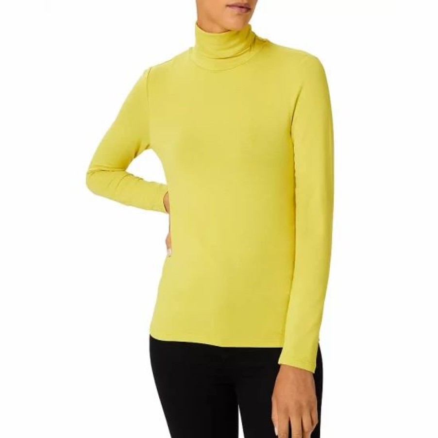 Top * | Cheap Hobbs London Mischa Turtleneck Top Lemon Yellow