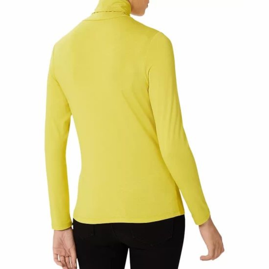 Top * | Cheap Hobbs London Mischa Turtleneck Top Lemon Yellow