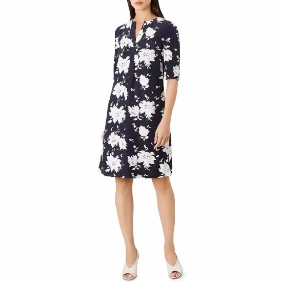 Dress * | Cheapest Hobbs London Faye Floral Shift Dress Multi