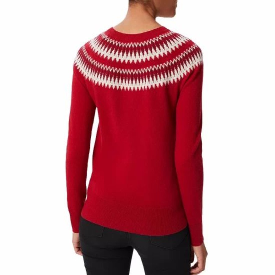 Sweater * | Deals Hobbs London Greta Fair Isle Sweater Red Multi