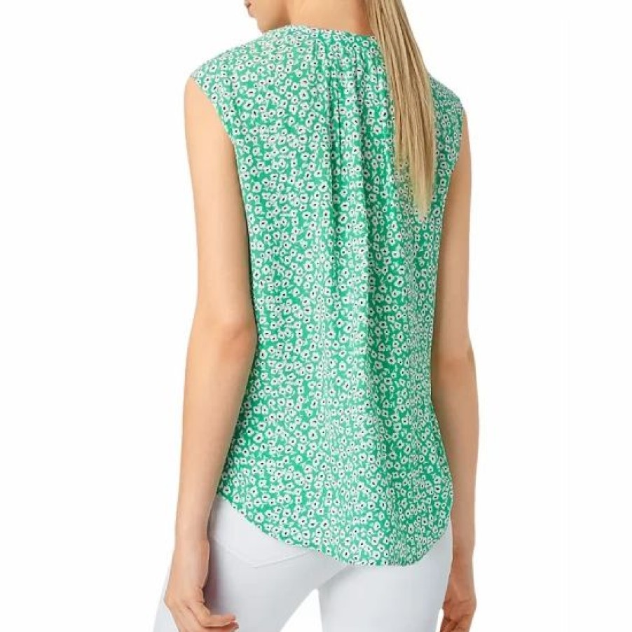 Top * | Best Reviews Of Hobbs London Lillie Floral Printed Top Green Multi