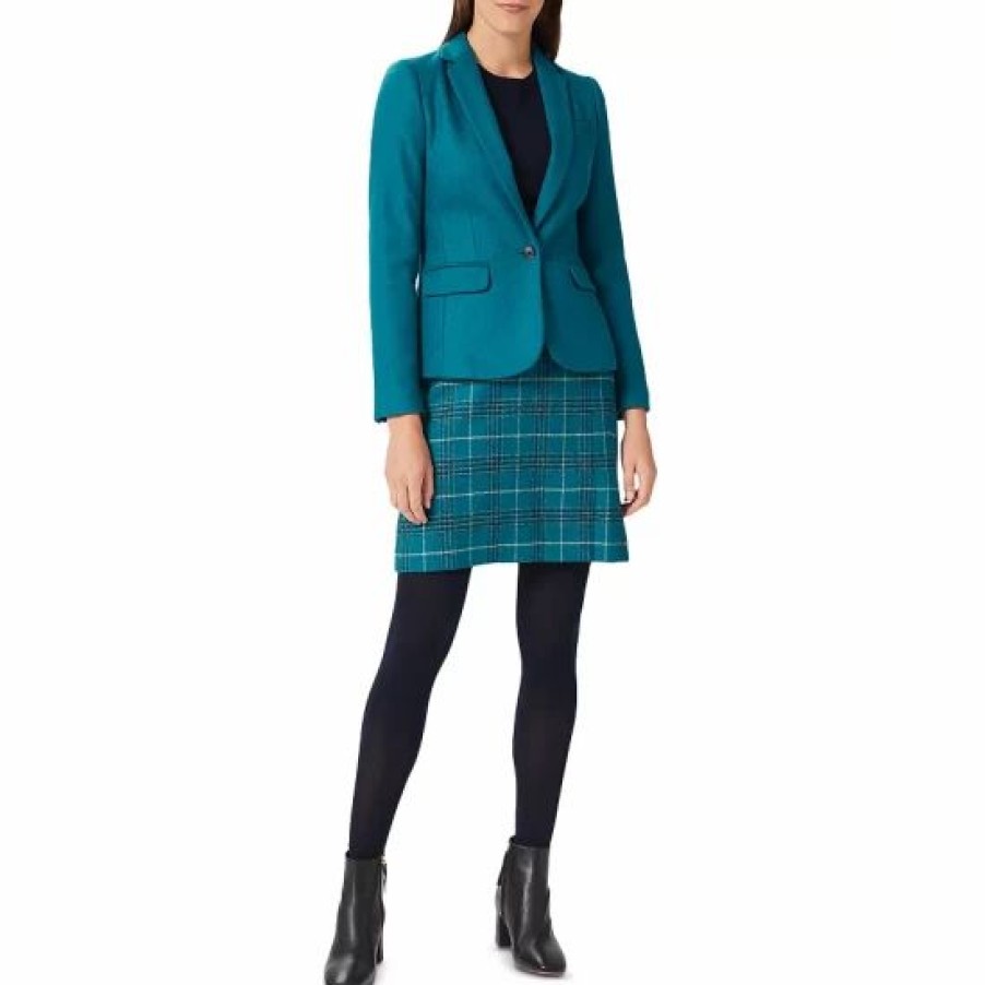 Jacket * | Flash Sale Hobbs London Petites Blake Jacket Lagoon Blue