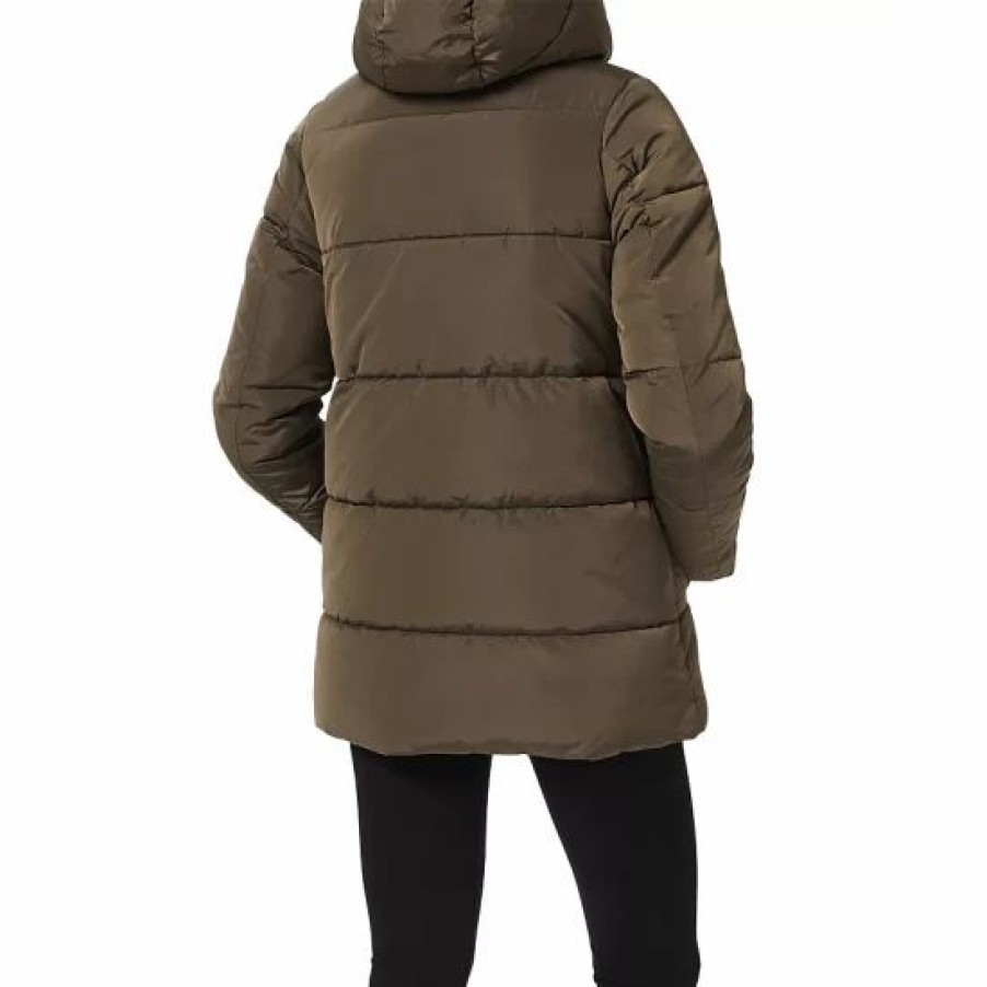 Coat * | Best Pirce Hobbs London Darla Short Puffer Coat Dark Olive