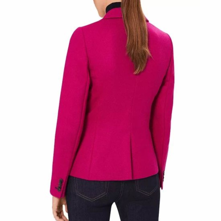 Jacket * | Promo Hobbs London Blake Wool Jacket Bright Pink