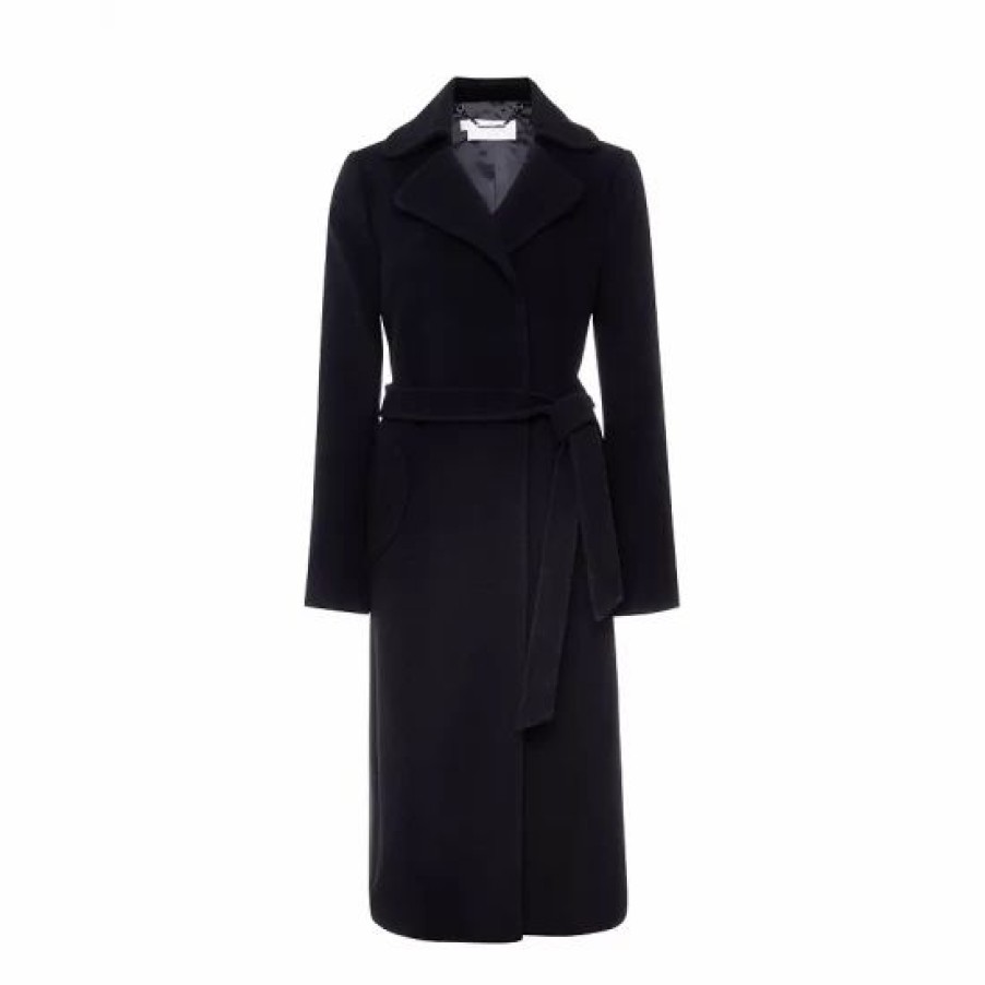 Coat * | Deals Hobbs London Carissa Belted Coat Black