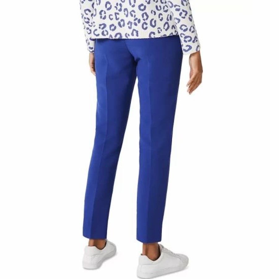 Pants * | Hot Sale Hobbs London Petites Suki Slim Leg Pants Cobalt Blue