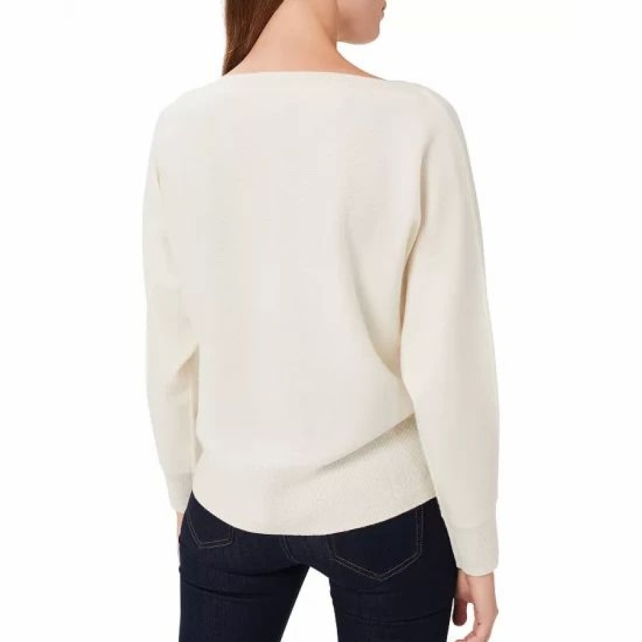 Sweater * | Best Sale Hobbs London Joanna Cashmere Boat Neck Sweater Ivory