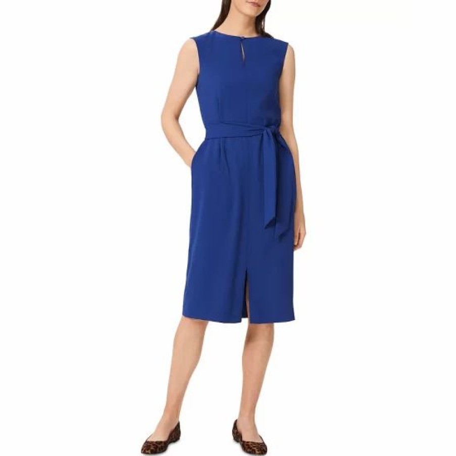 Dress * | Best Reviews Of Hobbs London Kristen Midi Dress Royal Blue