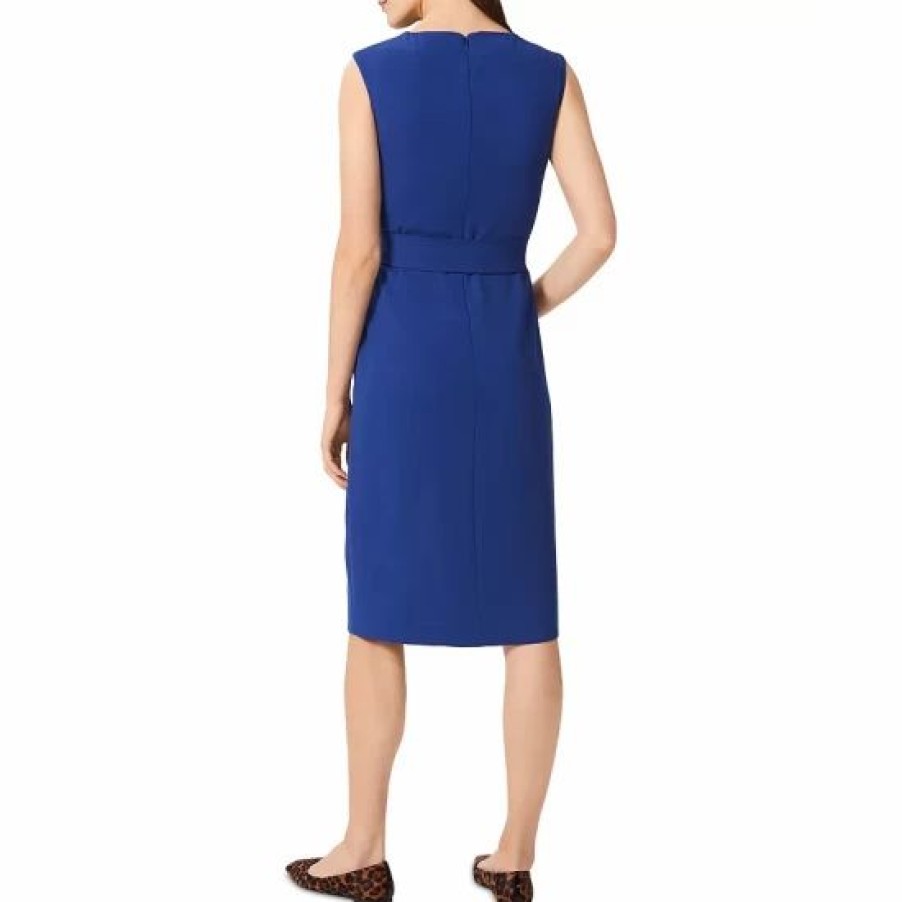 Dress * | Best Reviews Of Hobbs London Kristen Midi Dress Royal Blue