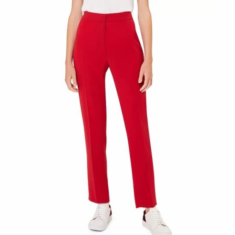 Pants * | Wholesale Hobbs London Zinnia Tape Leg Pants Red