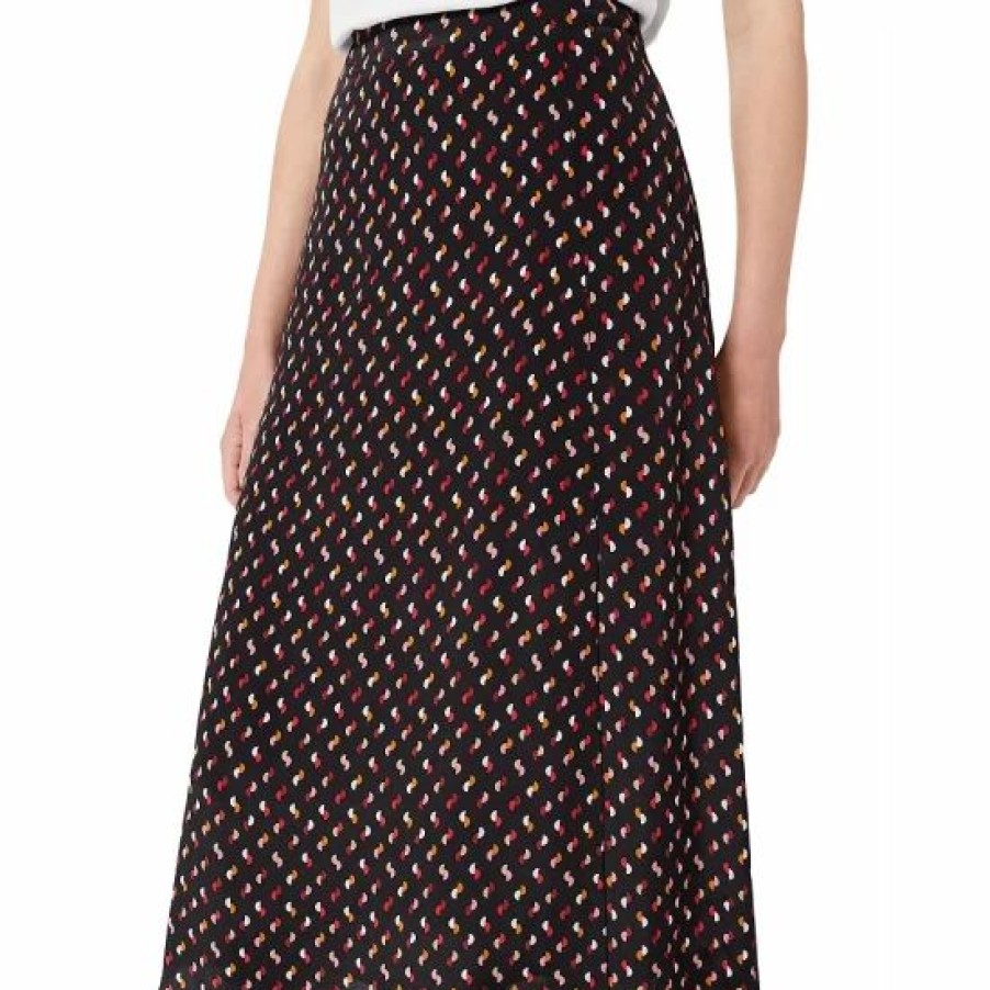 Skirt * | Budget Hobbs London Annette Skirt Black Multi