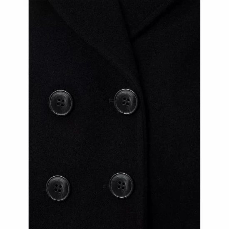 Coat * | Best Reviews Of Hobbs London Blakley Double Breasted Coat Black