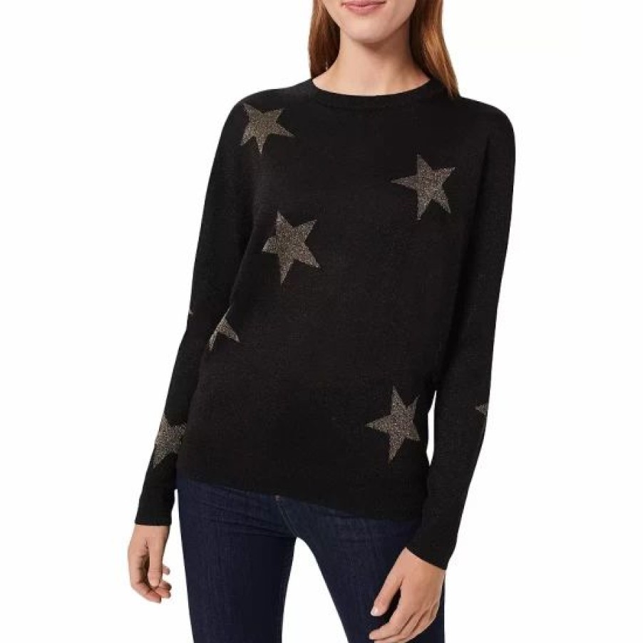 Sweater * | Discount Hobbs London Deborah Star Sweater Black Gold