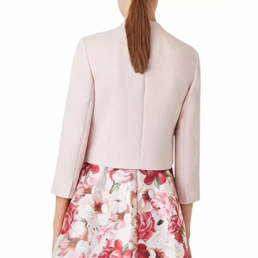 Jacket * | Promo Hobbs London Cropped Emily Jacket Blush Pink