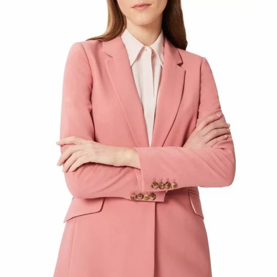 Blazers * | Best Reviews Of Hobbs London Rozi Blazer Pink