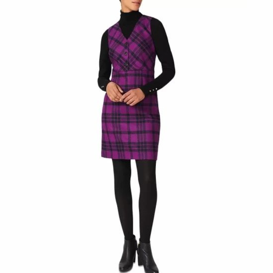 Dress * | Best Sale Hobbs London Mary Dress Purple Multi