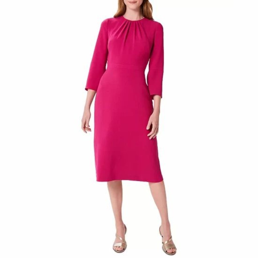 Dress * | Best Pirce Hobbs London Marianne Dress Magenta Pink