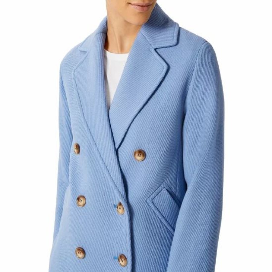 Coat * | Top 10 Hobbs London Bette Short Coat Pale Blue