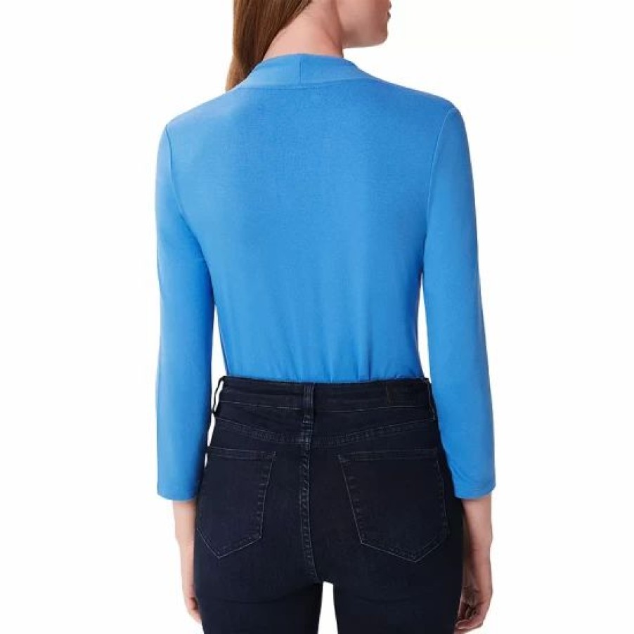 Top * | Coupon Hobbs London Aimee V Neck Top Azure Blue