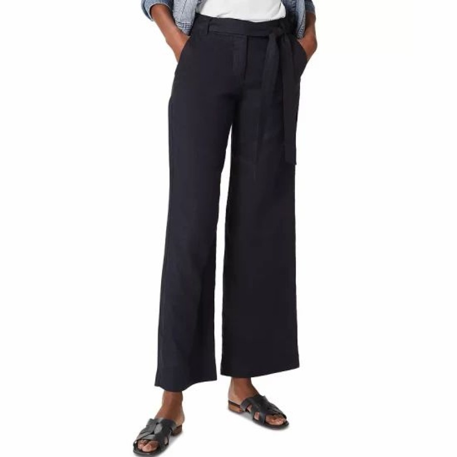 Pants * | Budget Hobbs London Jacqui Wide Leg Linen Pants