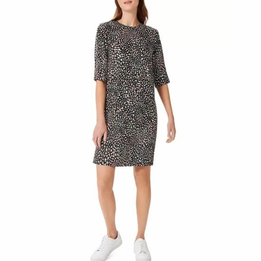 Dress * | Cheap Hobbs London Iza Tunic Dress Black Multi