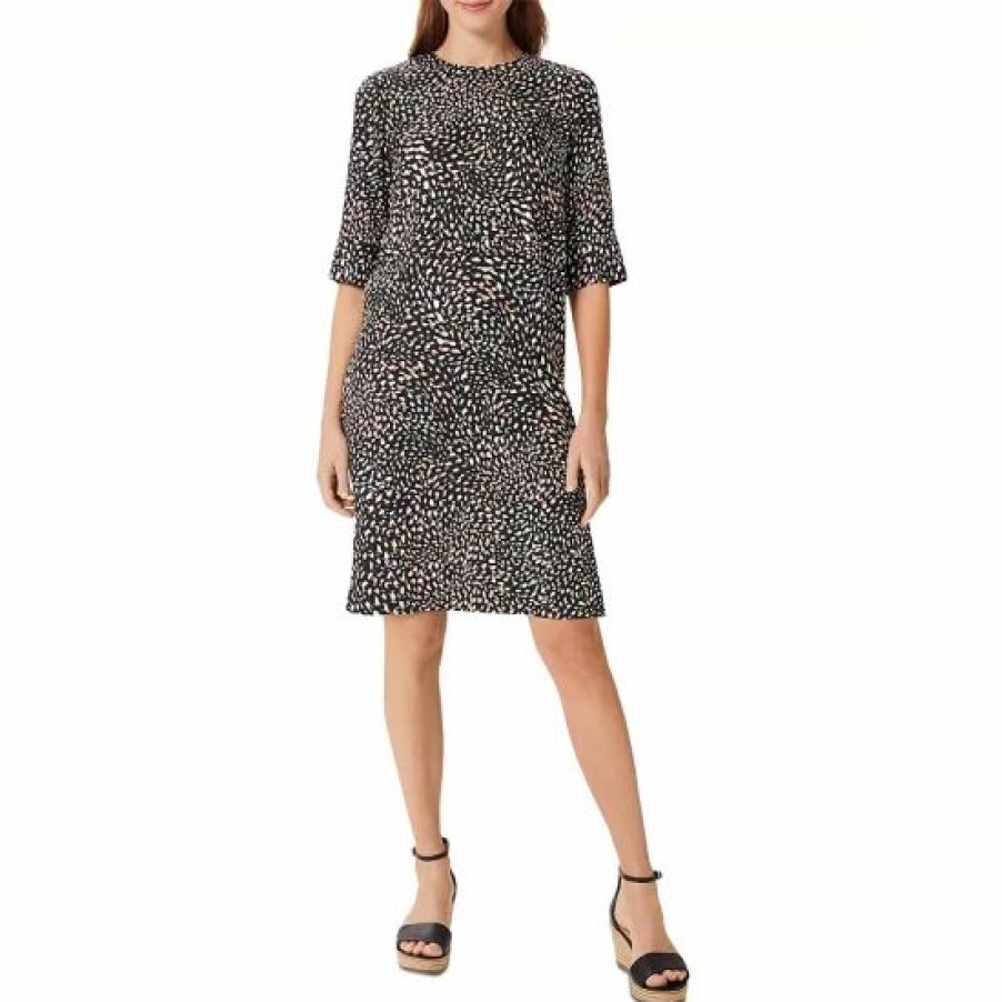 Dress * | Cheap Hobbs London Iza Tunic Dress Black Multi