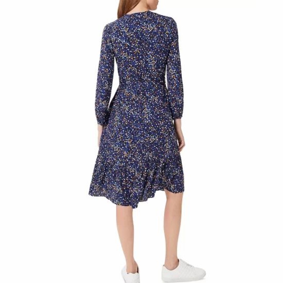 Dress * | Brand New Hobbs London Mallory Dress Blue Multi