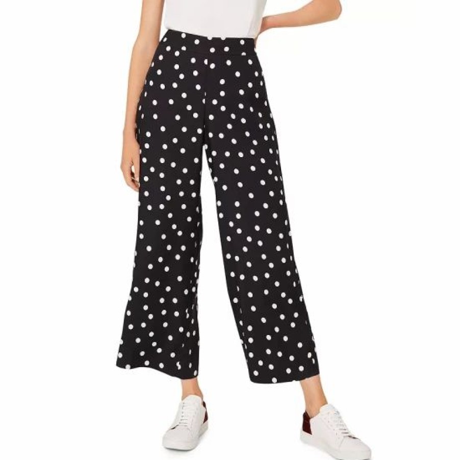 Pants * | Outlet Hobbs London Lauren Printed Pants Black/Ivory