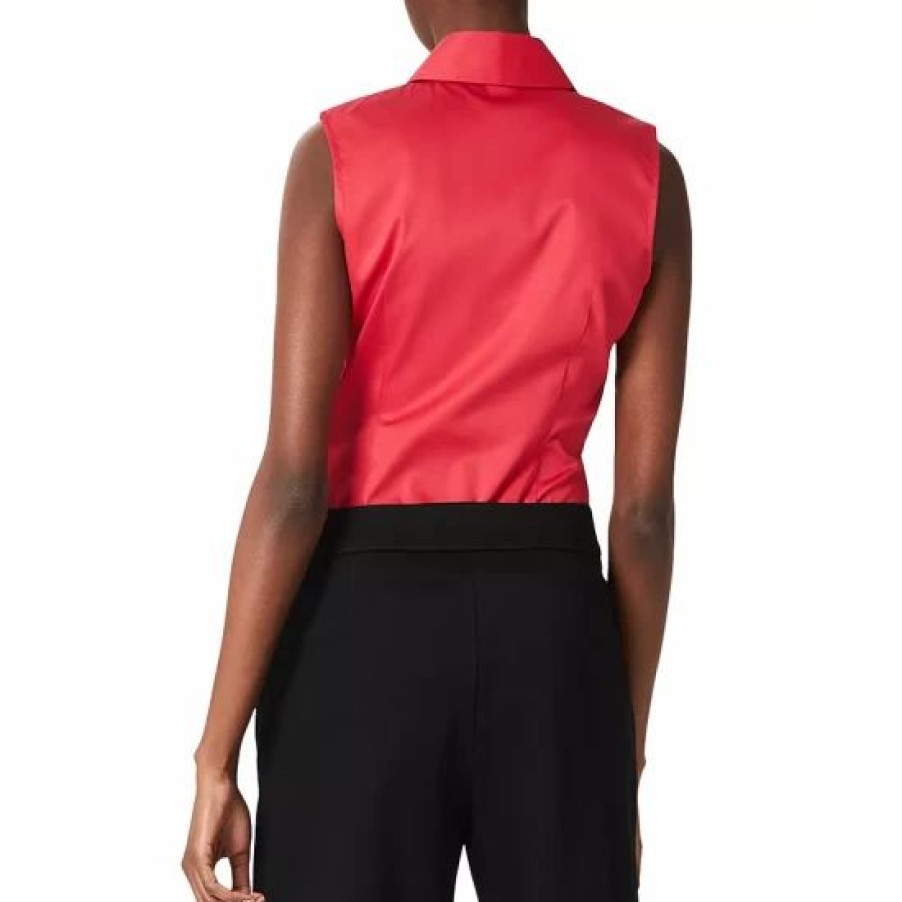 Top * | Best Deal Hobbs London Vic Sleeveless Shirt Hot Magenta