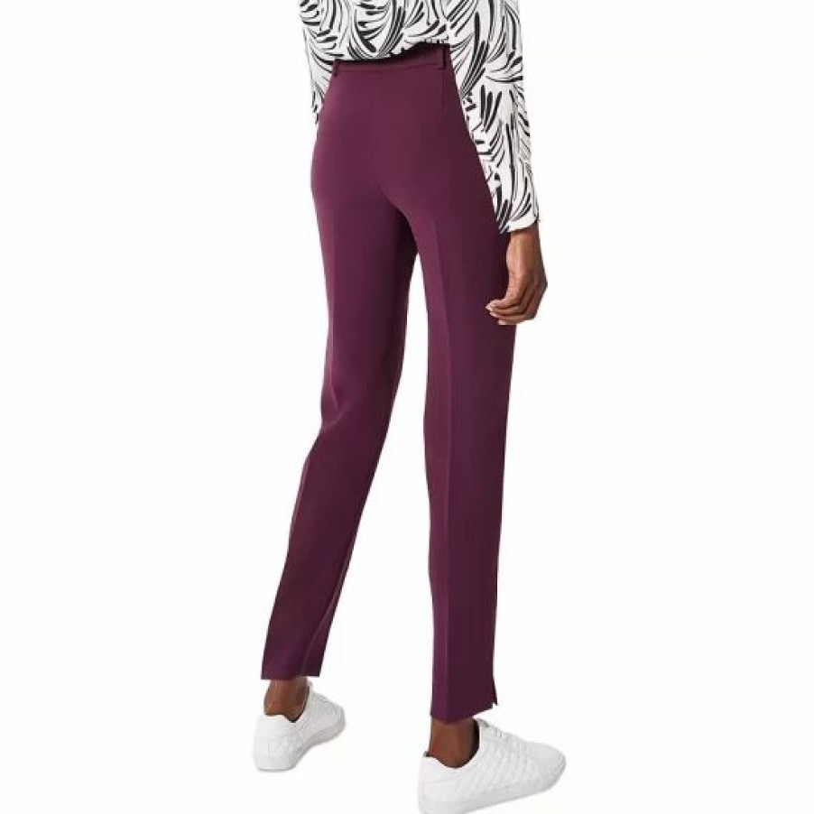 Pants * | Promo Hobbs London Adelia Trousers Deep Plum