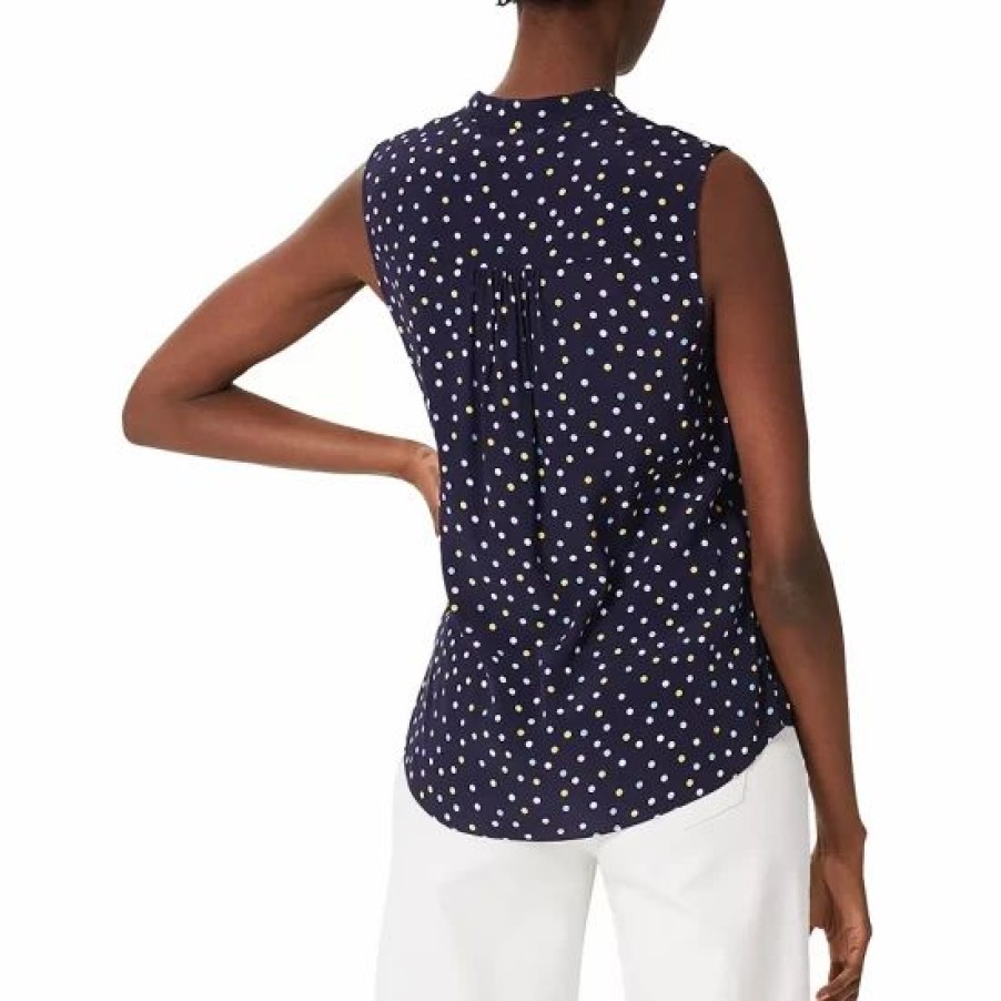 Top * | Best Reviews Of Hobbs London Armelle Polka Dot Top Navy Multi