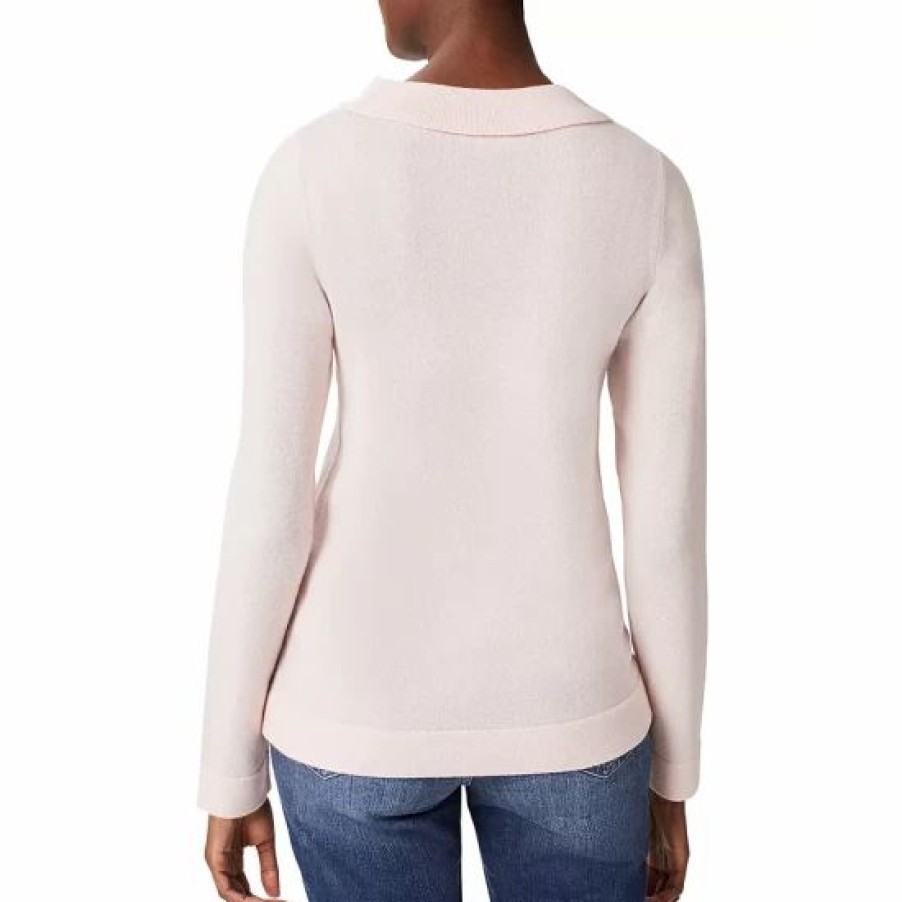 Sweater * | Best Reviews Of Hobbs London Priya Merino Wool & Cashmere Sweater Sweet Pink