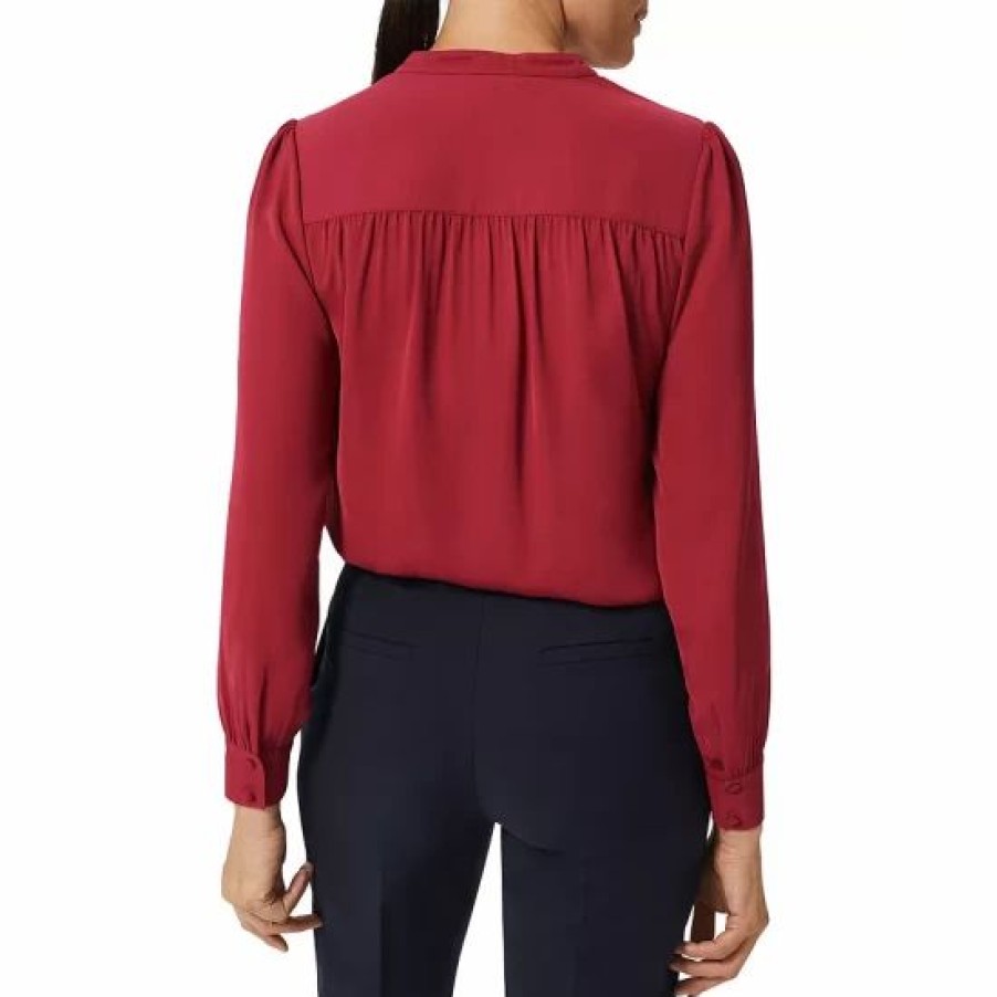 Top * | Cheap Hobbs London Rue Blouse Rich Berry