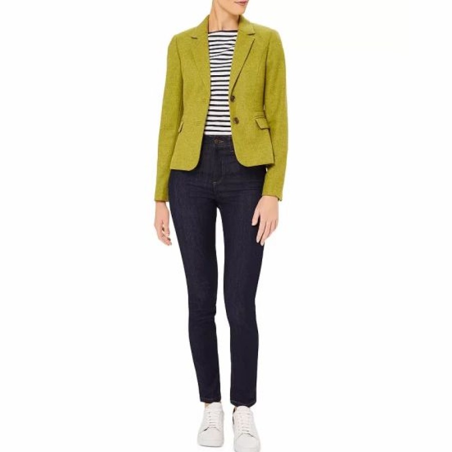 Blazers * | Buy Hobbs London Hackness Wool Blazer Lime Green