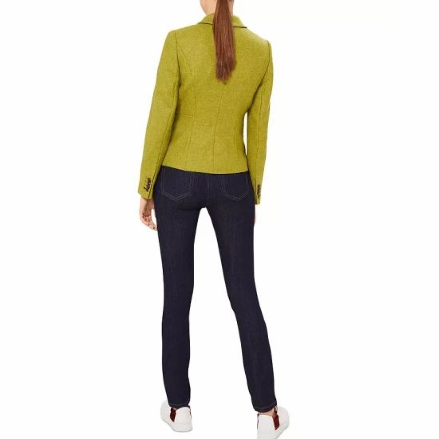 Blazers * | Buy Hobbs London Hackness Wool Blazer Lime Green