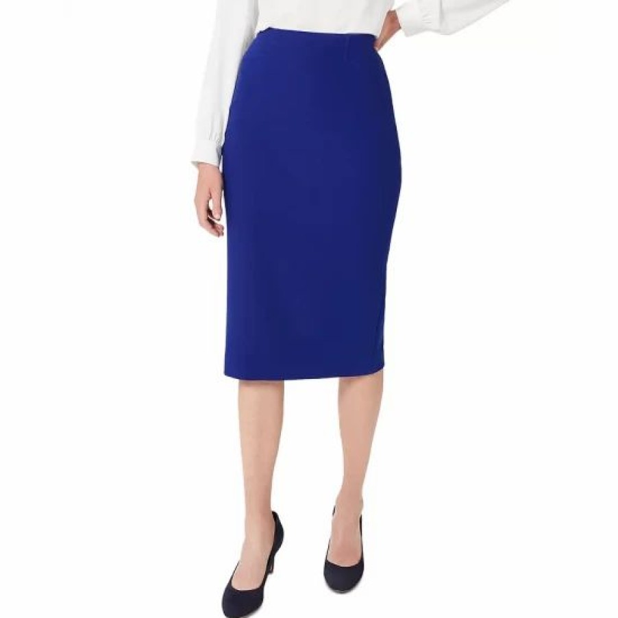 Skirt * | Deals Hobbs London Brielle Pencil Skirt Cobalt Blue