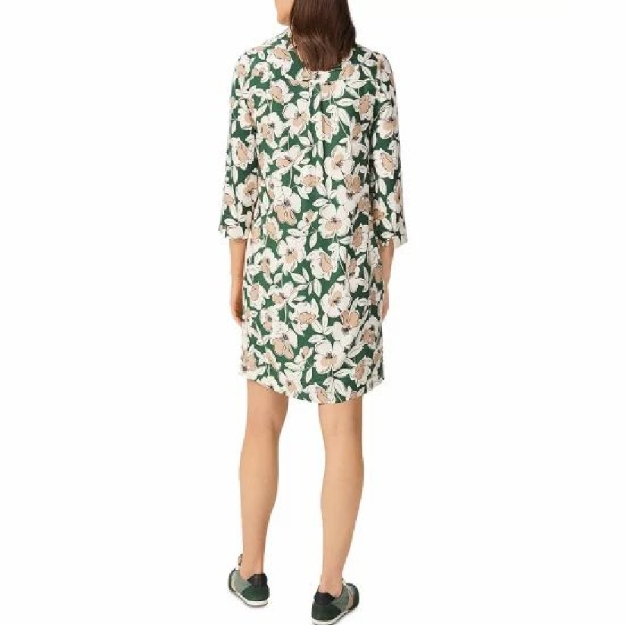 Dress * | Coupon Hobbs London Marea Printed Tunic Dress Green Multi