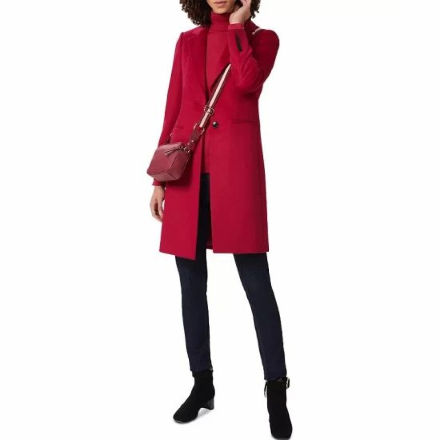 Coat * | Top 10 Hobbs London Tilda Wool Coat Fuchsia Pink