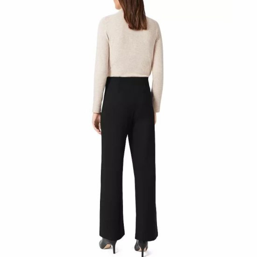 Pants * | Deals Hobbs London Pippa Wide Leg Trousers Black