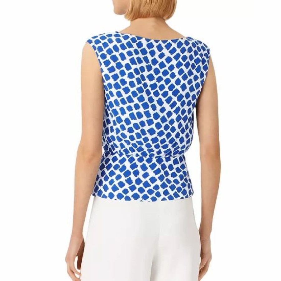 Top * | Brand New Hobbs London Magda Top Cobalt/White