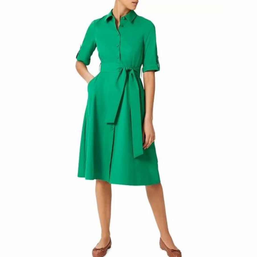 Dress * | Best Reviews Of Hobbs London Tyra Shirt Dress Amazon Green